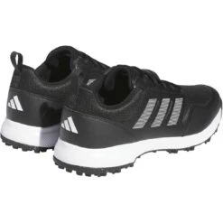 Adidas Tech Response 3.0 SL Golf Shoes Black/Black/White -Silver Putters adidas tech response 3 0 sl golf shoes black black white back itempicture