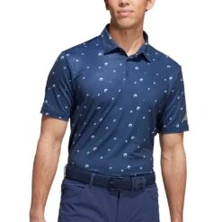 Adidas 2022 Ultimate365 Allover Print Polo 8 Adidas 2022 Ultimate365 Allover Print Polo -Silver Putters adidas ultimate365 allover print polo crew navy itempicture