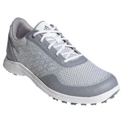 Adidas Women's AlphaFlex Sport Golf Shoes White/Glory Grey -Silver Putters adidas womens alphaflex sport golf shoes white glory grey angle itempicture