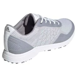 Adidas Women's AlphaFlex Sport Golf Shoes White/Glory Grey -Silver Putters adidas womens alphaflex sport golf shoes white glory grey heel itempicture