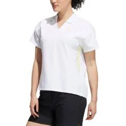 Adidas FW21 Women's 3-Stripe Polo -Silver Putters adidas womens fw21 3 stripe polo white itempicture
