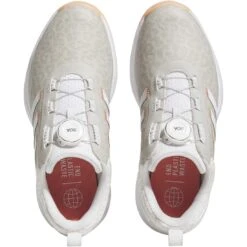 Adidas Women's S2G 23 BOA Golf Shoes White/Coral Fusion -Silver Putters adidas womens s2g 23 boa golf shoes white coral fusion top itempicture