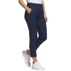 Adidas Women's Ultimate365 Ankle Pants 14 Adidas Women's Ultimate365 Ankle Pants -Silver Putters adidas womens ultimate365 ankle pants collegiate navy side itempicture