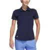 Adidas 2021 Women's Ultimate365 Solid Polo -Silver Putters adidas womens ultimate365 solid polo collegiate navy itempicture