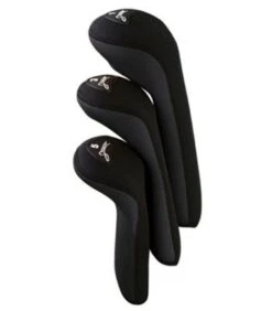 Pro Active Sports Stealth Headcovers 3-Pack -Silver Putters black 7361