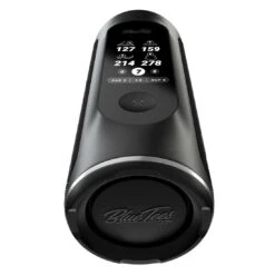 Blue Tees Golf Player+ GPS Speaker -Silver Putters blue tees golf player plus gps speaker black top front itempicture
