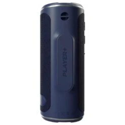 Blue Tees Golf Player+ GPS Speaker -Silver Putters blue tees golf player plus gps speaker navy back itempicture