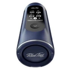 Blue Tees Golf Player+ GPS Speaker -Silver Putters blue tees golf player plus gps speaker navy top front itempicture