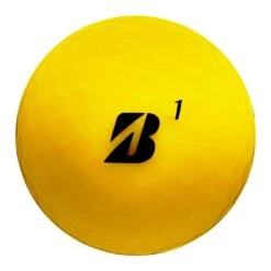 Bridgestone 2023 E12 Contact Matte Yellow Golf Balls -Silver Putters bridgestone 2023 e12 contact matte yellow golf balls front itempicture