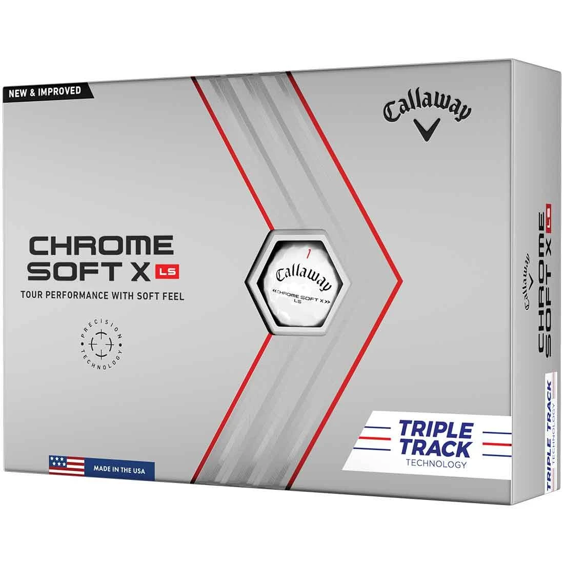 Callaway Chrome Soft X LS Triple Track Golf Balls 3 Callaway Chrome Soft X LS Triple Track Golf Balls