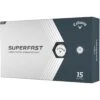 Callaway Superfast White 15-Pack Personalized Golf Balls -Silver Putters callaway 2022 superfast white 15 pack golf balls lid itempicture 1