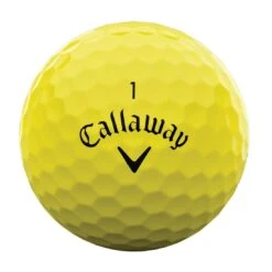Callaway Warbird Yellow Personalized Golf Balls -Silver Putters callaway 2023 warbird yellow golf balls front itempicture