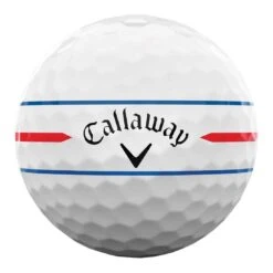 Callaway Chrome Soft X LS 360 Triple Track White Golf Balls -Silver Putters callaway chrome soft x ls 360 triple track white golf balls ball front itempicture