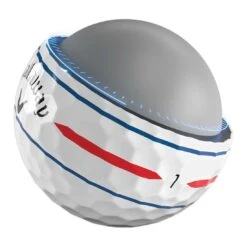 Callaway Chrome Soft X LS 360 Triple Track White Golf Balls -Silver Putters callaway chrome soft x ls 360 triple track white golf balls tech itempicture