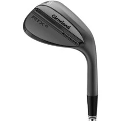 Cleveland RTX 6 ZipCore Black Satin Wedge -Silver Putters cleveland rtx 6 zipcore black satin wedge flat itempicture