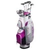 Cobra Women's Fly-XL Complete Set Silver/Plum W/ Cart Bag -Silver Putters cobra womens fly xl set silver plum cart bag