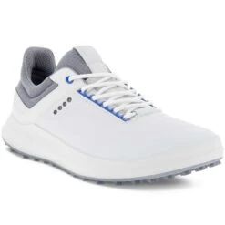 Ecco Golf Core Golf Shoes White/Silver -Silver Putters ecco golf core golf shoes white silver front itempicture