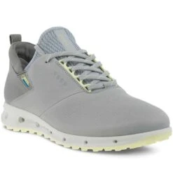 Ecco Women's Cool Pro Golf Shoes Grey -Silver Putters ecco womens cool pro golf shoes grey front itempicture