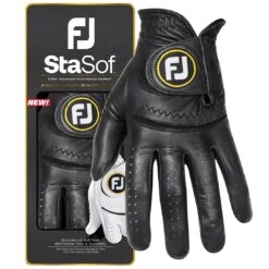 FootJoy StaSof Golf Glove 14 FootJoy StaSof Golf Glove -Silver Putters footjoy 2023 stasof golf glove black package and glove itempicture