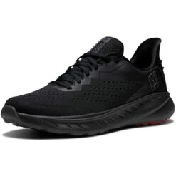 FootJoy Flex XP Golf Shoes Black -Silver Putters footjoy fj flex xp golf shoes black 56279 toe itempicture