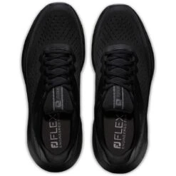 FootJoy Flex XP Golf Shoes Black -Silver Putters footjoy fj flex xp golf shoes black 56279 top itempicture