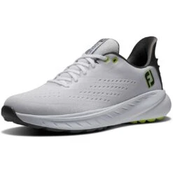 FootJoy Flex XP Golf Shoes White/Lime -Silver Putters footjoy fj flex xp golf shoes white lime 56280 toe itempicture
