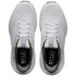FootJoy Flex XP Golf Shoes White/Lime -Silver Putters footjoy fj flex xp golf shoes white lime 56280 top itempicture