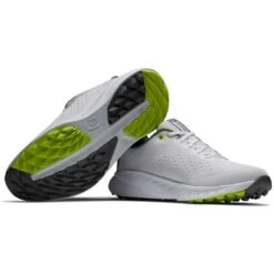 FootJoy Flex XP Golf Shoes White/Lime -Silver Putters footjoy fj flex xp golf shoes white lime 56280 beauty itempicture