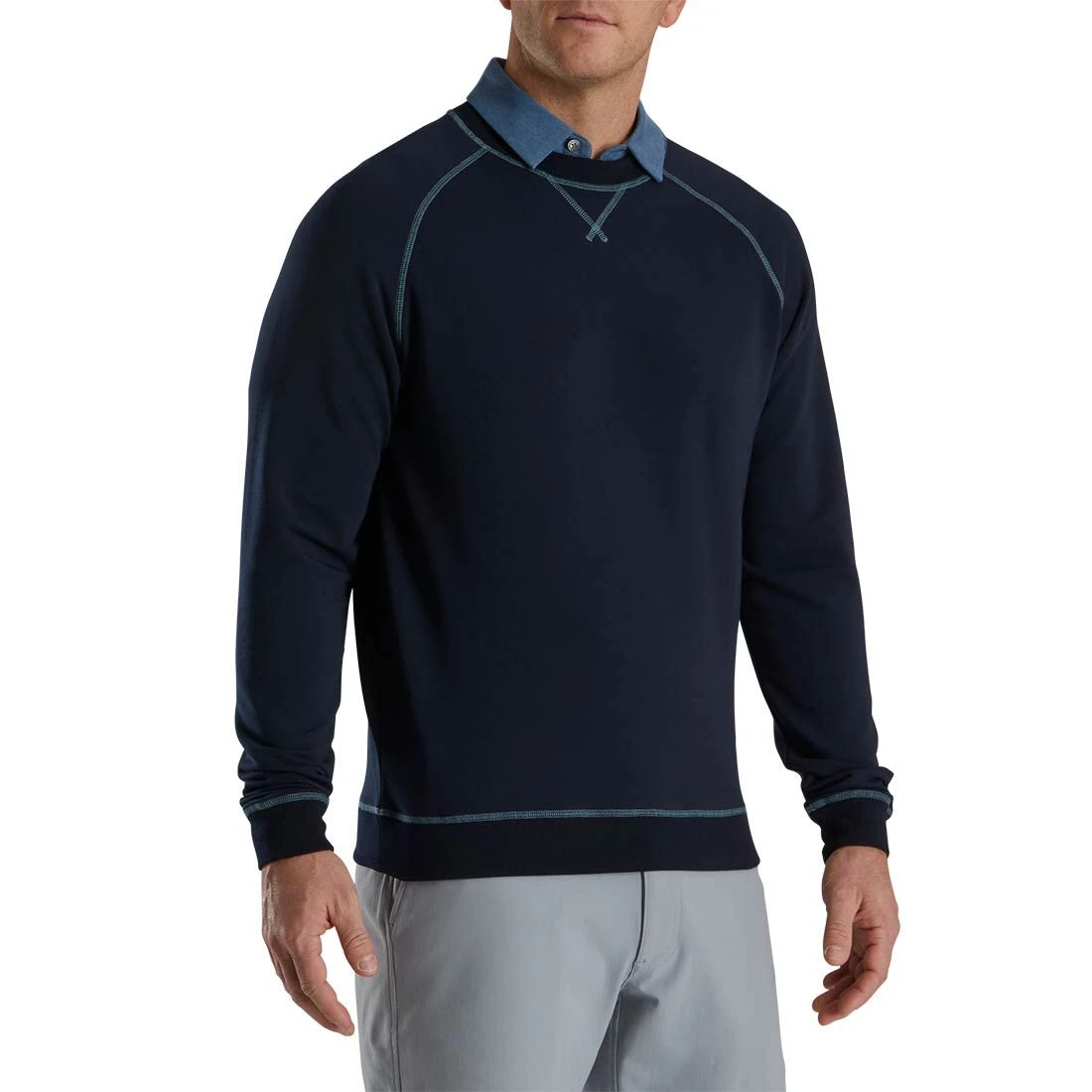 FootJoy French Terry Crewneck 5 FootJoy French Terry Crewneck - Image 3