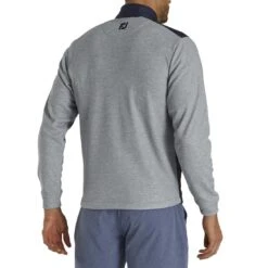 FootJoy Full Zip Hybrid Jacket 17 FootJoy Full Zip Hybrid Jacket -Silver Putters footjoy full zip hybrid jacket navy heather grey back itempicture