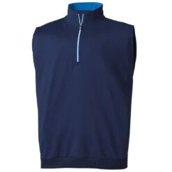 FootJoy Half Zip Pullover Vest 10 FootJoy Half Zip Pullover Vest -Silver Putters footjoy half zip pullover vest navy hero itempicture