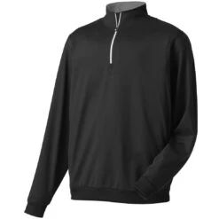 FootJoy Half Zip Pullover -Silver Putters footjoy half zip pullvoer black hero itempicture