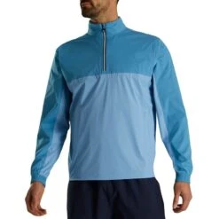 FootJoy HydroKnit Pullover -Silver Putters footjoy hydroknit pullover tonal blue front itempicture
