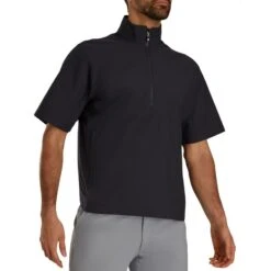 FootJoy HydroLite X Short Sleeve Rain Pullover -Silver Putters footjoy hydrolite x short sleeve rain pullover black black itempicture