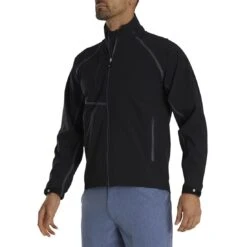 FootJoy HydroTour Rain Jacket 13 FootJoy HydroTour Rain Jacket -Silver Putters footjoy hydrotour rain jacket black charcoal front itempicture