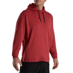 FootJoy Lightweight Hoodie -Silver Putters footjoy lightweight hoodie heather crimson front itempicture