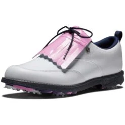 FootJoy Women's Premiere Series Issette Golf Shoes White/Pink -Silver Putters footjoy premiere series issette golf shoes white pink 99044 toe itempicture