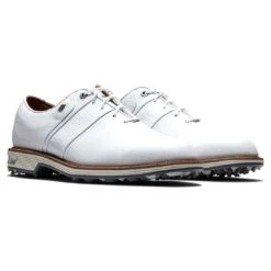 FootJoy Premiere Series Packard Golf Shoes White/White -Silver Putters footjoy premiere series packard golf shoes white white toe pair