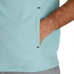 FootJoy ThermoSeries Fleece Back Vest -Silver Putters footjoy thermoseries fleece back vest seaglass detail itempicture