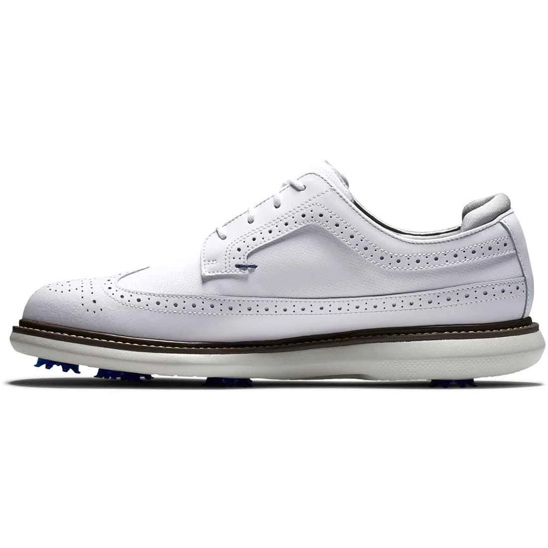 FootJoy Traditions Wing Tip Golf Shoes White/Navy/Grey 5 FootJoy Traditions Wing Tip Golf Shoes White/Navy/Grey - Image 3