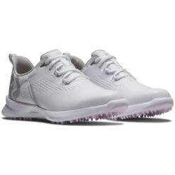 FootJoy Women's FJ Fuel Golf Shoes White/White/Pink -Silver Putters footjoy womens fj fuel golf shoes 92373 white white pink pair itempicture