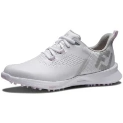 FootJoy Women's FJ Fuel Golf Shoes White/White/Pink -Silver Putters footjoy womens fj fuel golf shoes 92373 white white pink toe itempicture