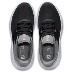 FootJoy Women's Flex Golf Shoes Black/Grey -Silver Putters footjoy womens flex golf shoes black grey 95717 top itempicture