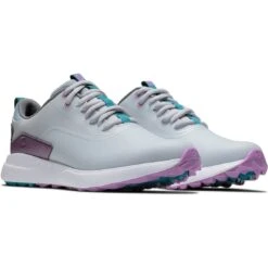 FootJoy Women's Performa Golf Shoes Light Grey/Purple -Silver Putters footjoy womens performa golf shoes light grey purple 99204 pair itempicture