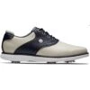 FootJoy Women's Traditions Saddle Golf Shoes Cream/Navy -Silver Putters footjoy womens traditions saddle golf shoes cream navy 97922 profile itempicture
