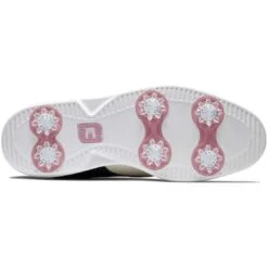 FootJoy Women's Traditions Saddle Golf Shoes Cream/Navy -Silver Putters footjoy womens traditions saddle golf shoes cream navy 97922 sole itempicture