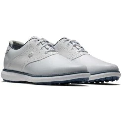 FootJoy Women's Traditions SL Golf Shoes White -Silver Putters footjoy womens traditions sl golf shoes white 97898 pair itempicture