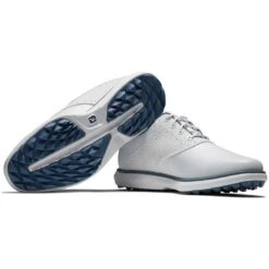 FootJoy Women's Traditions SL Golf Shoes White -Silver Putters footjoy womens traditions sl golf shoes white 97898 sombo itempicture