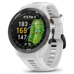 Garmin Approach S70 42mm GPS Golf Watch 27 Garmin Approach S70 42mm GPS Golf Watch -Silver Putters garmin approach s70 gps golf watch white side itempicture
