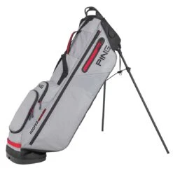 Ping 2022 Hoofer Craz-E Lite Stand Bag -Silver Putters golf bag ping 2020 hoofer craz e lite stand bag grey black scarlet itempicture